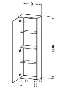 Tủ Để Đồ Nhà Vệ Sinh Duravit BR1300L4949