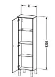 Bản vẽ Tủ Để Đồ Nhà Vệ Sinh Duravit BR1300R1022