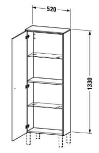 Bản vẽ Tủ Để Đồ Nhà Vệ Sinh Duravit BR1301L1043