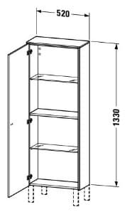 Bản vẽ Tủ Để Đồ Nhà Vệ Sinh Duravit BR1301L1053