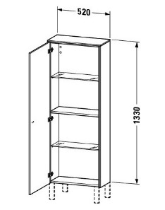 Bản vẽ Tủ Để Đồ Nhà Vệ Sinh Duravit BR1301R0707