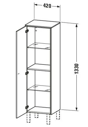 Tủ Để Đồ Nhà Vệ Sinh Duravit BR1310L0707