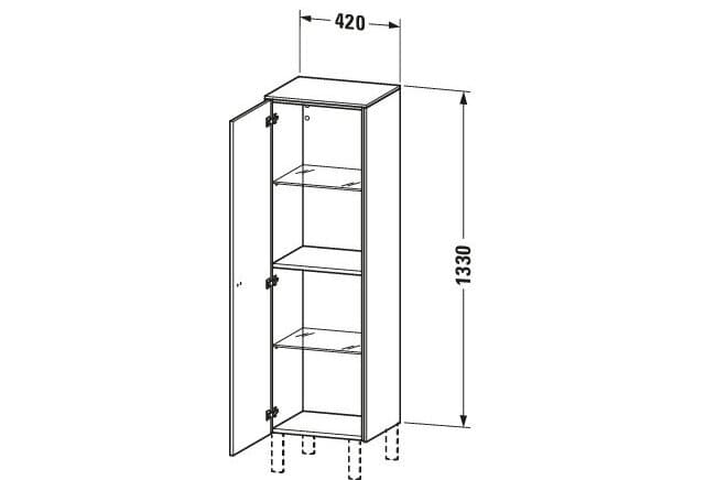Tủ Để Đồ Nhà Vệ Sinh Duravit BR1310R1007