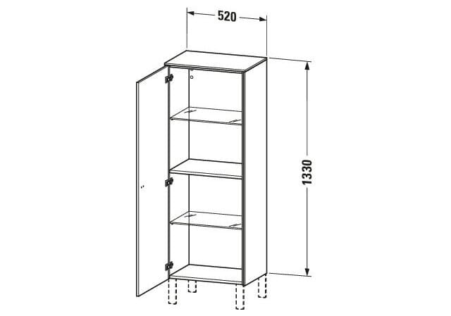 Tủ Để Đồ Nhà Vệ Sinh Duravit BR1311R1079