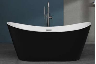 Bồn tắm đặt sàn Mowoen MW8207BW-160 màu đen