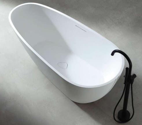 Bồn Tắm Mô Phỏng Đá Tự Nhiên Đặt Sàn Mowoen MW003-Matt White