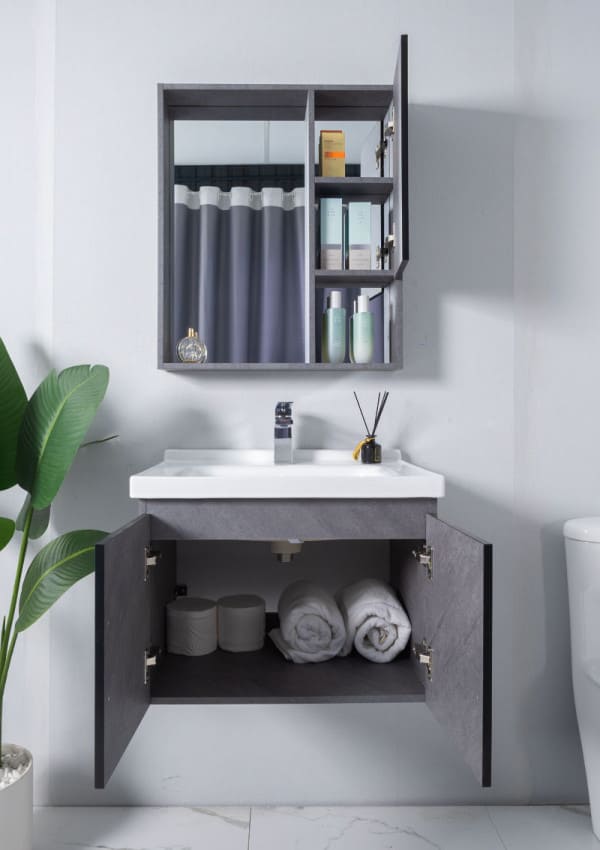 Bộ tủ chậu cao cấp đèn Mowoen MW6947-60