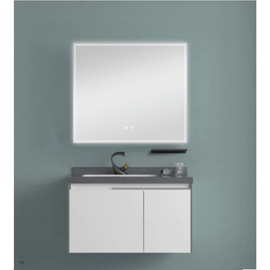 Bộ tủ chậu cao cấp đèn Led Mowoen MW6631R-80SB