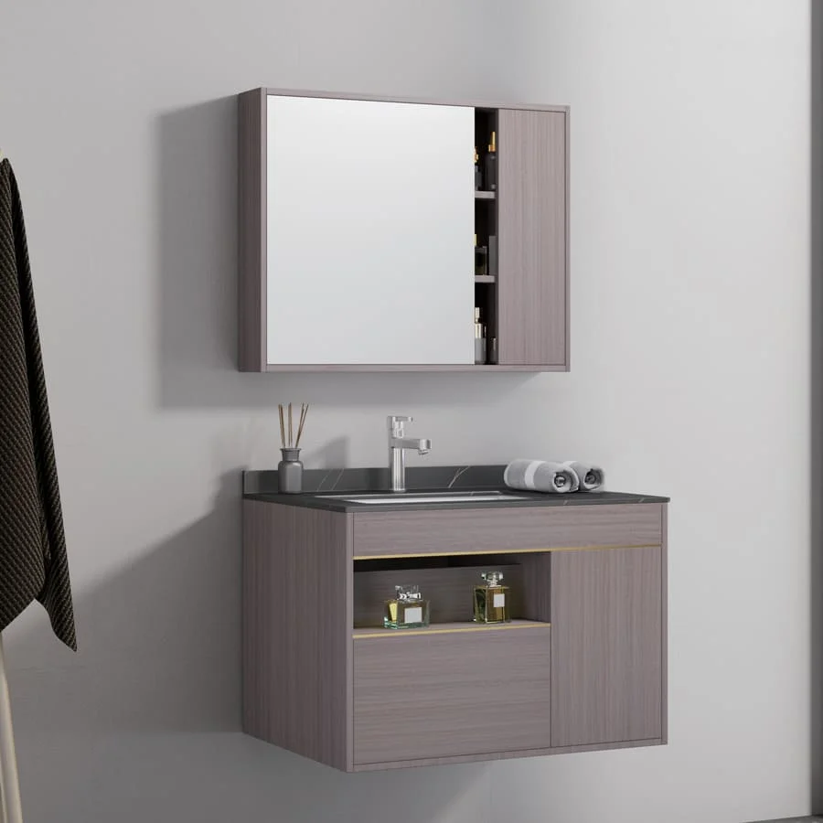 Bộ tủ chậu cao cấp đèn Mowoen MW6911-80