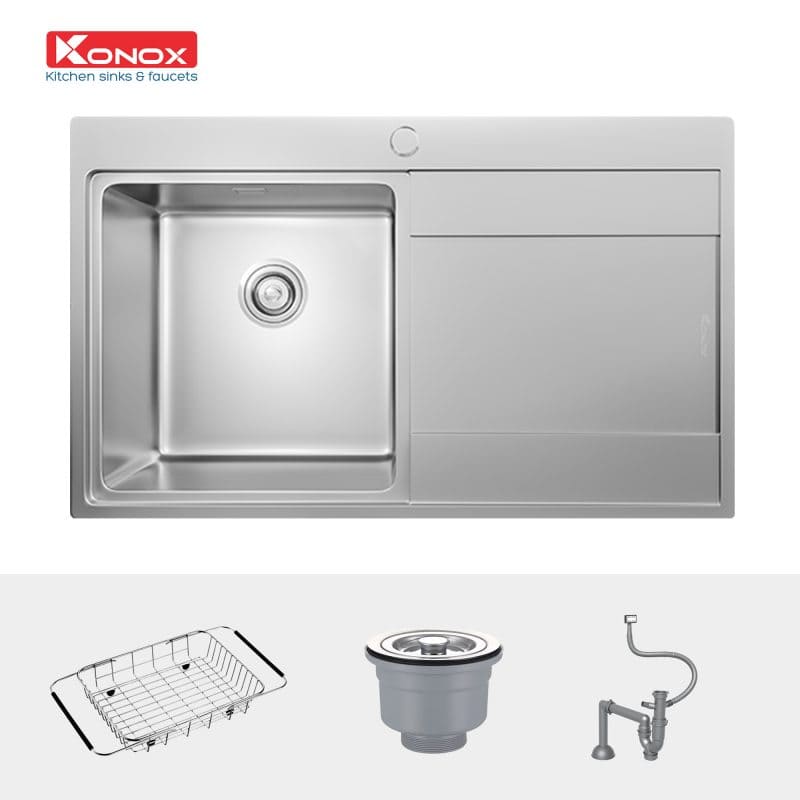 Chậu rửa bát 1 hố có bàn Topmount Sink Unico 8652