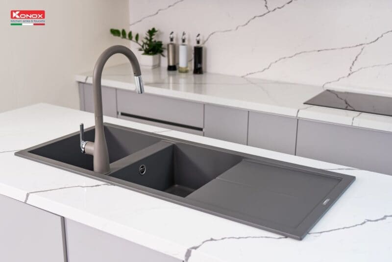 Chậu rửa bát Granite Sink Livello Smart 1160 – Grey