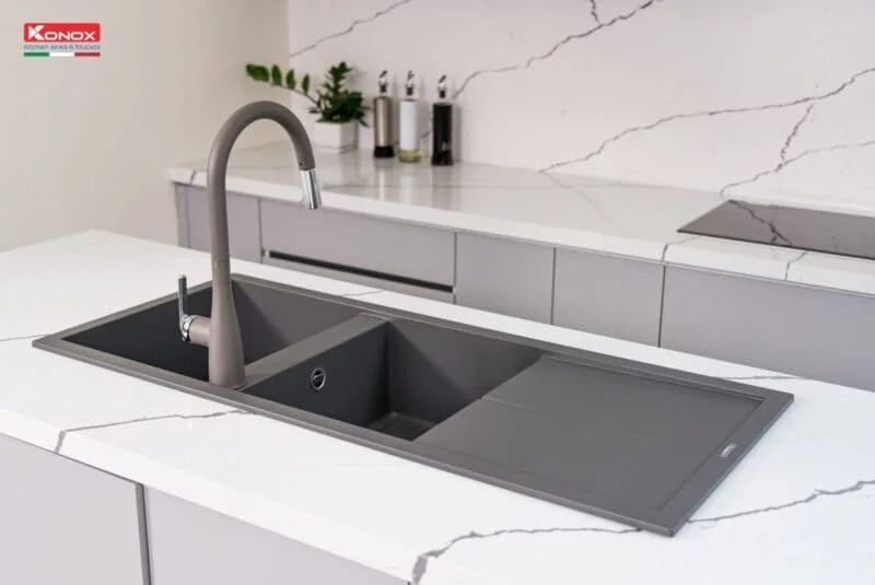 Chậu rửa bát Granite Sink Livello Smart 1160 – Grey