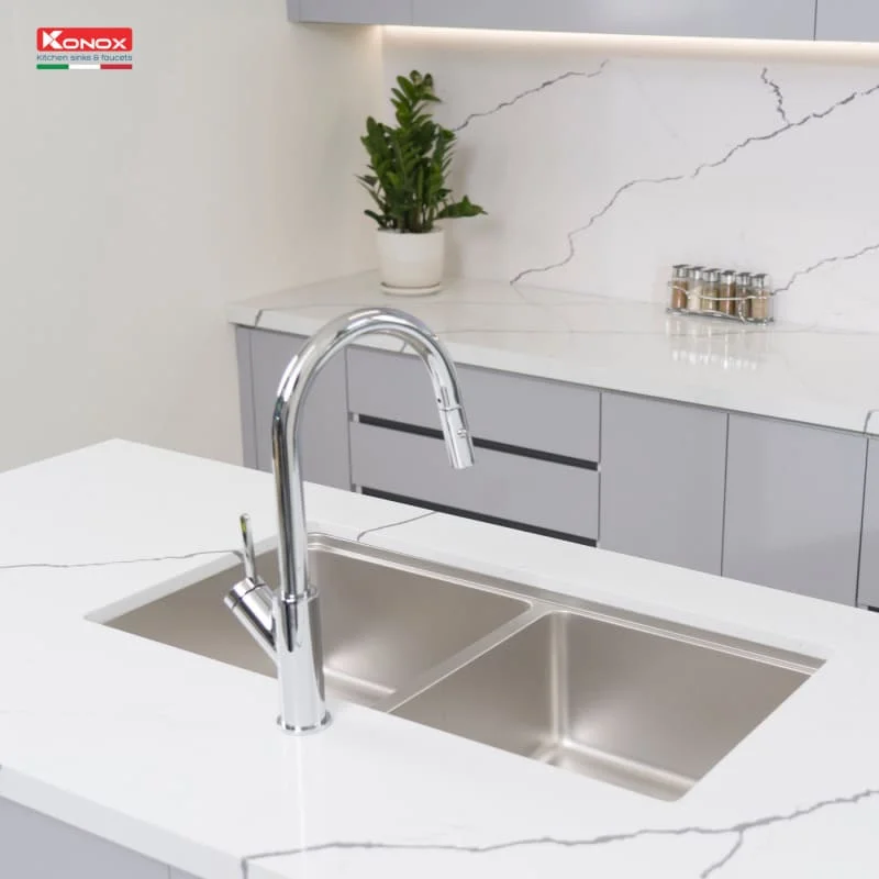 Chậu rửa bát chống xước Undermount Sink KN8646DU Dekor Basic