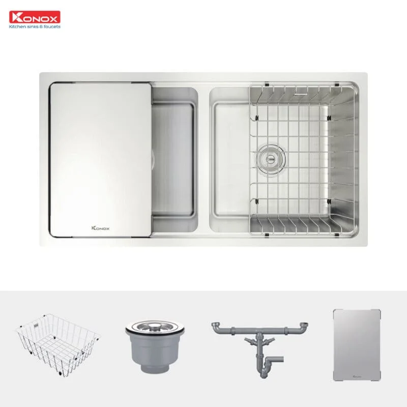 Chậu rửa bát chống xước Workstation Sink – Undermount Sink KN8646DU Dekor