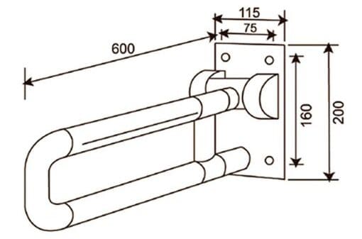 Bản vẽ Tay vịn American Standard WF-9401