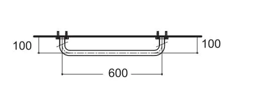 Bản vẽ Thanh vịn American Standard HR-320460-01