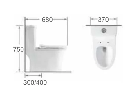 Bản vẽ Bồn cầu 1 khối Royal Join RA-9913