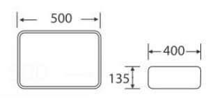 Bản vẽ Chậu rửa đặt bàn Royal Join RA-8242C1 