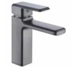 Vòi chậu lavabo 1 lỗ nóng lạnh màu ghi Royal RA-9249
