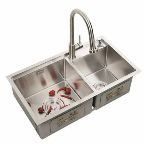 Chậu rửa bát 2 hố lệch Royal ST7543L