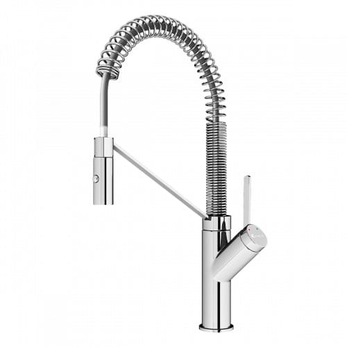 Vòi rửa bát nóng lạnh dây rút Konox Gusta