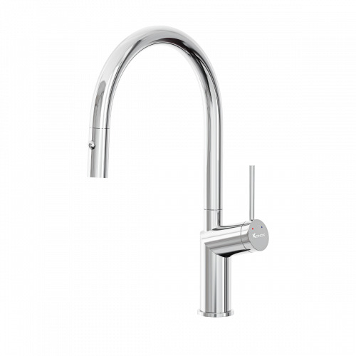 Vòi rửa bát nóng lạnh dây rút Konox Neva