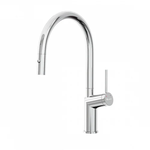 Vòi rửa bát nóng lạnh dây rút Konox Neva