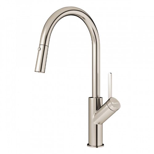 Vòi rửa bát nóng lạnh dây rút Konox Ponte Nickel