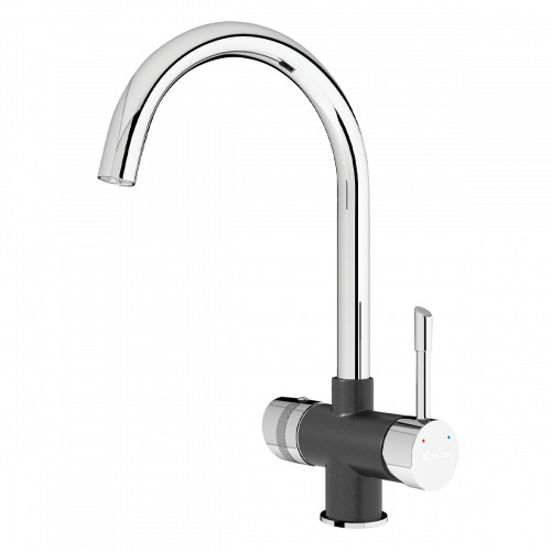 Vòi rửa bát ba đường nước Konox Trim-Water Black