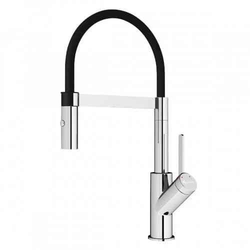 Vòi rửa bát nóng lạnh cần mềm Konox Bian