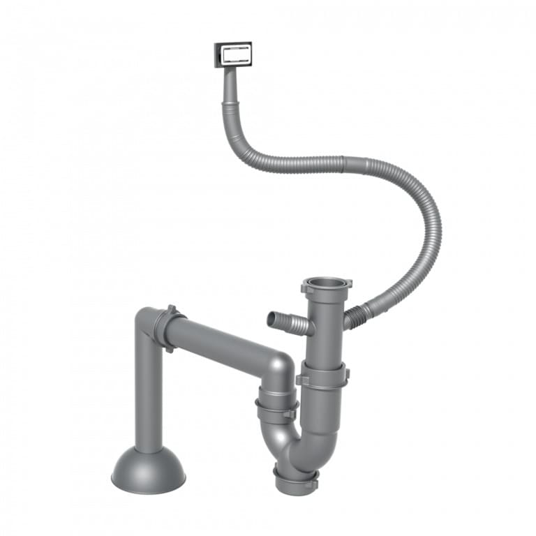 Siphon chậu rửa bát 1 hố Konox PD03