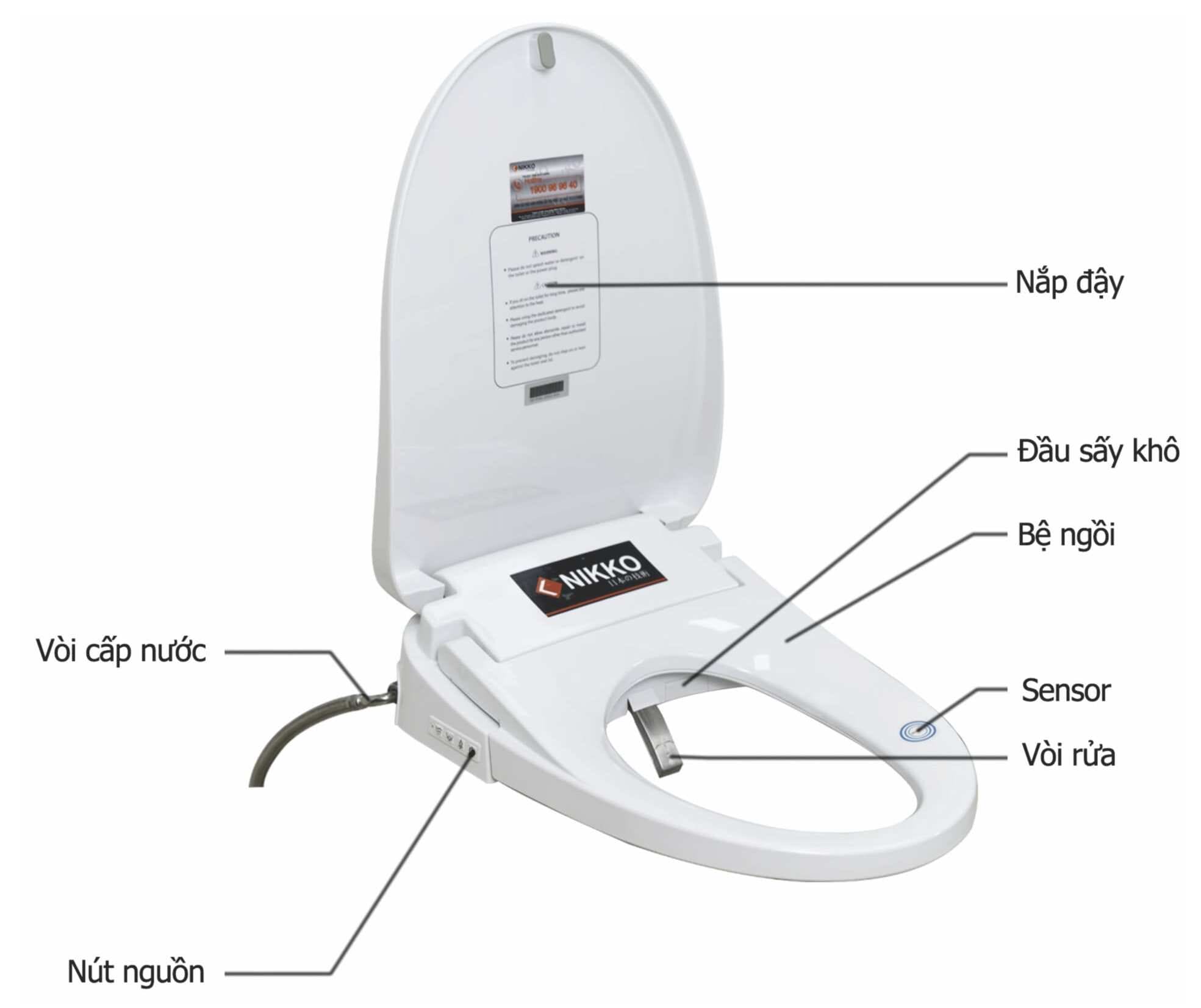 Nắp rửa thông minh NIKKO P68052