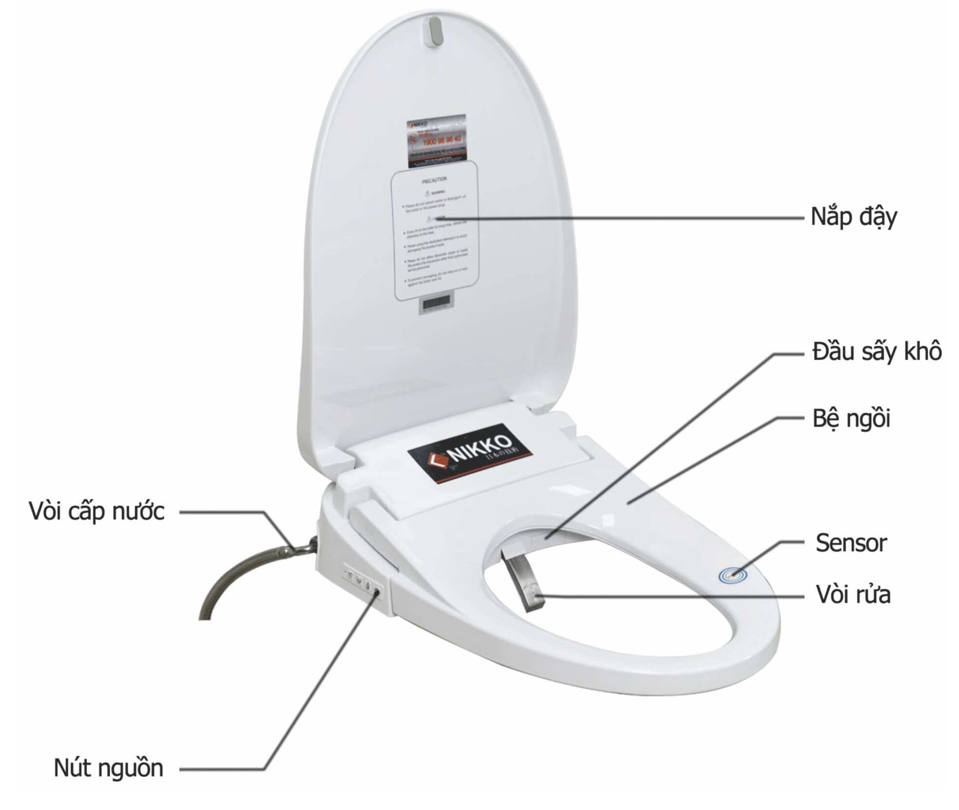 Nắp rửa thông minh NIKKO P68053