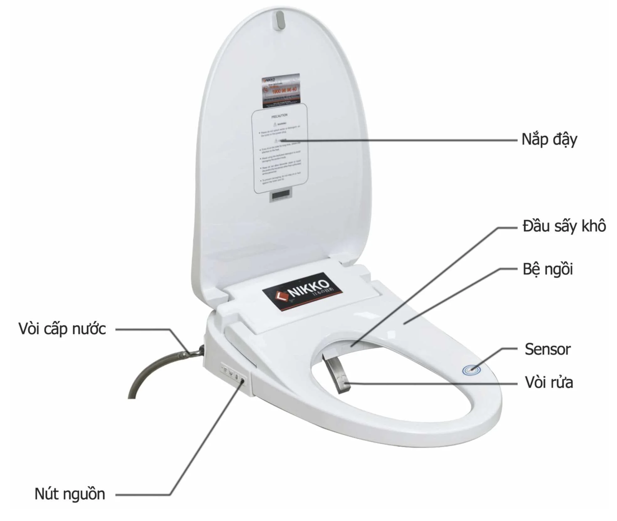Nắp rửa thông minh NIKKO P68053