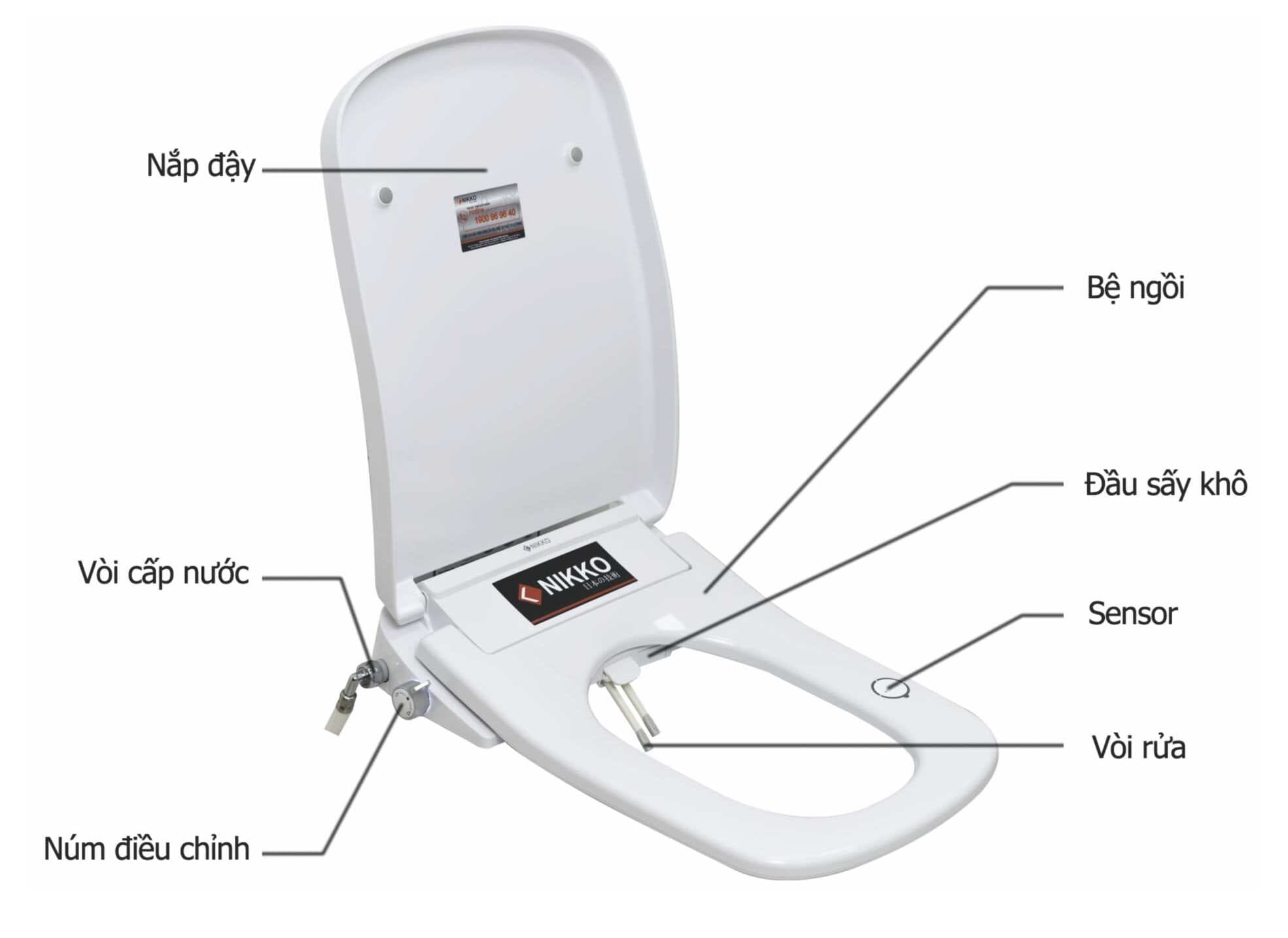 Nắp rửa thông minh NIKKO P69162