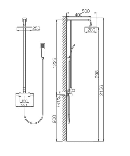 Bản vẽ sen tắm cây nhiệt độ Joden 92506608C