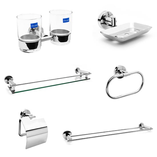 Bộ phụ kiện phòng tắm Vicki VK 808 (6 món)