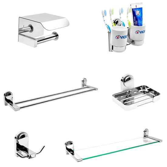 Bộ phụ kiện phòng tắm Vicki VK 906 (6 món)