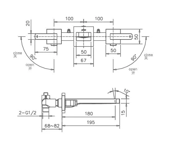 Bản vẽ thông số kỹ thuật vòi Joden Hemmenway 23554381C
