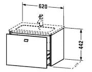 Tủ chậu lavabo Duravit BR400101075