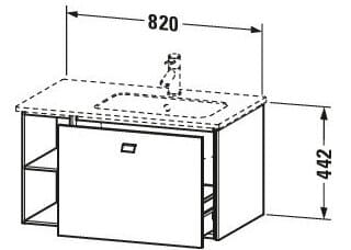 Tủ chậu lavabo Duravit BR401401079