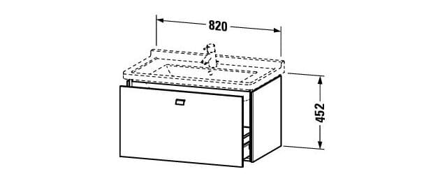 Tủ chậu lavabo Duravit BR404201016