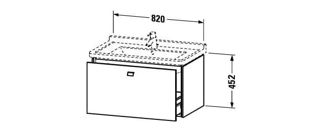 Tủ chậu lavabo Duravit BR404201016