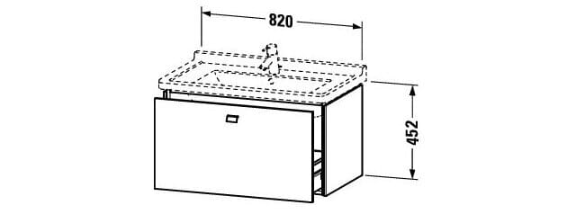 Tủ chậu lavabo Duravit BR404201035