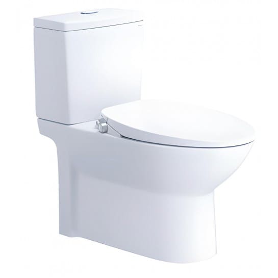 Bồn cầu 2 khối nắp rửa cơ Caesar CD1340/TAF060