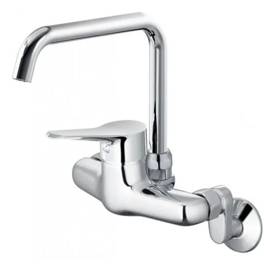 Vòi Rửa Bát Nóng Lạnh Cần Cứng Gắn Tường Caesar K527C