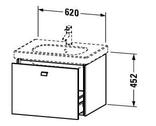 Tủ chậu lavabo Duravit BR404501053
