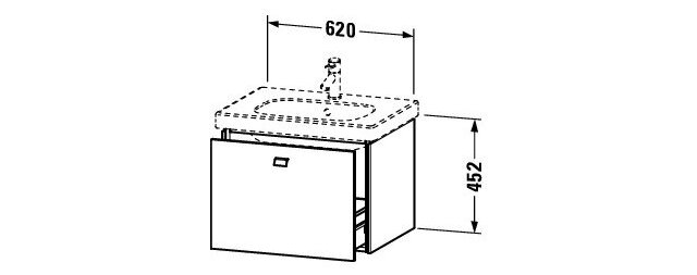 Tủ chậu lavabo Duravit BR404501079