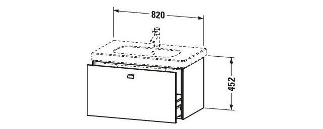 Tủ chậu lavabo Duravit BR404600707