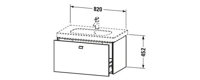 Tủ chậu lavabo Duravit BR404600707